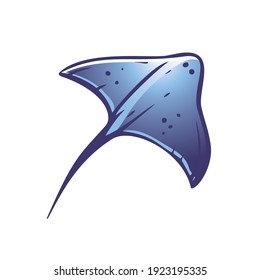 Eagle Ray fish. Vector illustration