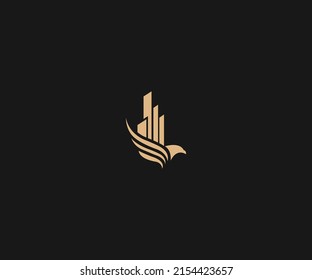 Eagle real estate Logo Design vector Template