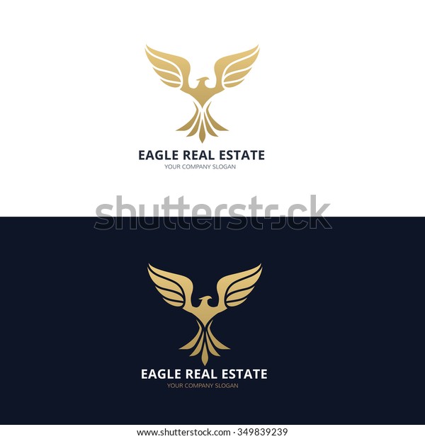 Eagle Real Estate Logo Template Stock Vector (Royalty Free) 349839239