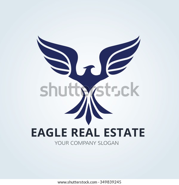 Eagle Real Estate Logo Template Stock Vector (Royalty Free) 349839245