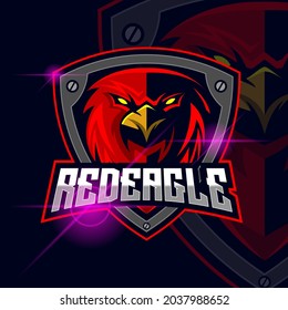 Vorlage für Adlerrotes E-Sport-Logo