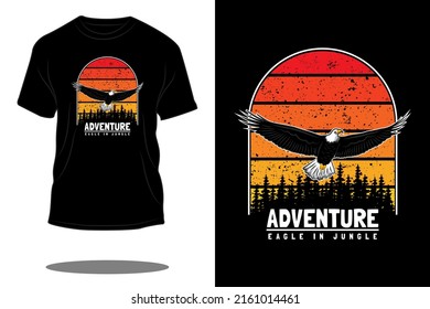 Eagle retro t shirt design