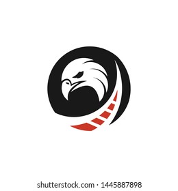 eagle and road logo template