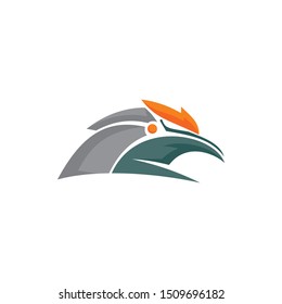 eagle robot logo technology icon vector
