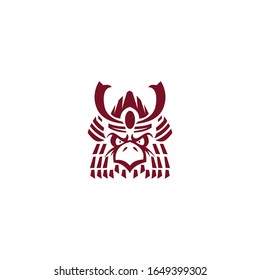 eagle samurai mascot logo vector