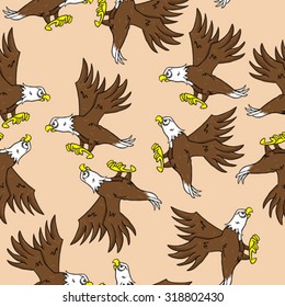 eagle seamless pattern