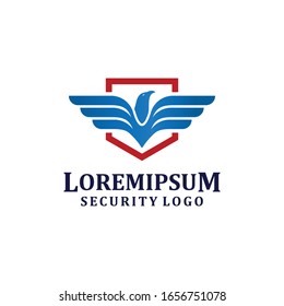 Eagle Security Emblem Modern Logo Design