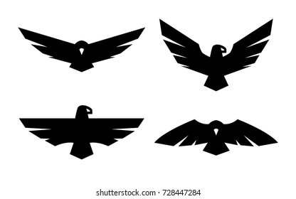 Eagle, a set of monochrome logos.