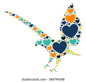eagle shape vector design illustration
