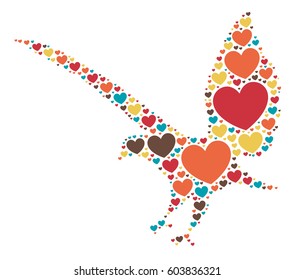 eagle shape vector design illustration
