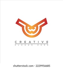 eagle shape wing logo design icon. Eagle vector logo.