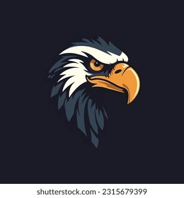 Logo de una mascota con forma de águila para una editorial.