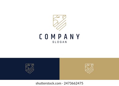 Eagle shield emblem badge logo