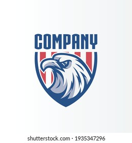 eagle shield logo for company and team