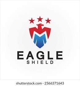 Adler-Schild Logo-Design, Falkenkopf-Vektorsymbol-Logo-Element, Vogel, Falken-Symbol, Vektorsymbol