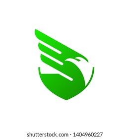 eagle shield logo design, shield and eagle silhouette