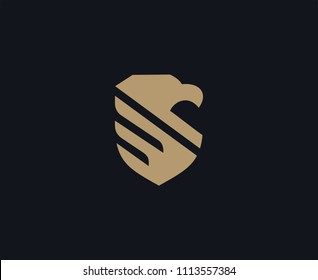 eagle shield logo design template