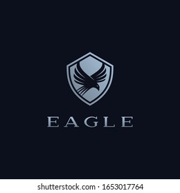 eagle shield logo design template