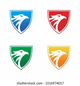 Eagle Shield Logo Emblem Design Vector Icon