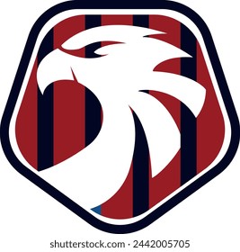 Eagle and shield logo emblem template vector