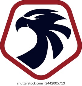 Eagle and shield logo emblem template vector