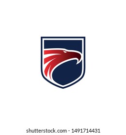 Eagle With Shield Logo For Security Company
