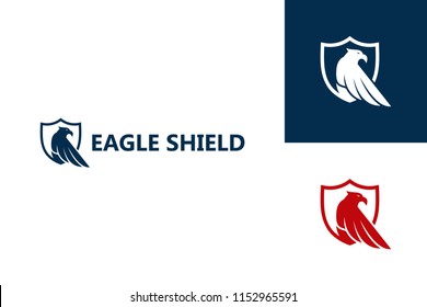 Eagle Shield Logo Template Design Vector, Emblem, Design Concept, Creative Symbol, Icon
