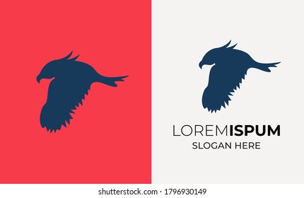 Eagle with shield. Typographic labels, stickers, logos and badges. Flat vector illustration. eagle vector ,phoenix logo design ,eagle logo line ,hawks vector ,american eagle icon ,hand drawing 3