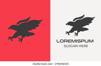 Eagle with shield. Typographic labels, stickers, logos and badges. Flat vector illustration. eagle vector ,phoenix logo design ,eagle logo line ,hawks vector ,american eagle icon ,hand drawing 7
