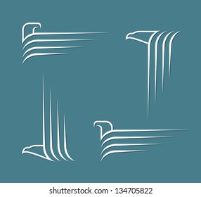 Signos del águila - Ilustración vectorial