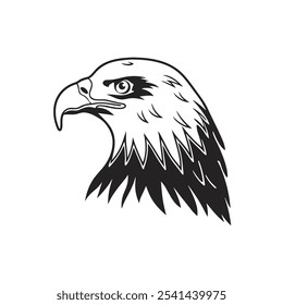 Eagle sihouette vector illustration desing eps