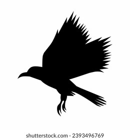 Eagle silhouette icon vector. Eagle silhouette can be used as icon, symbol or sign. Eagle icon for design related to animal, wildlife or landscape