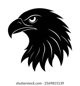 Eagle silhouette icon vector clip art design