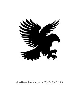 Eagle silhouette icon vector design.