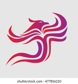 Eagle silhouette icon. Vector illustration