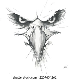 eagle silhouette , ilustrator ,eye ,Flying