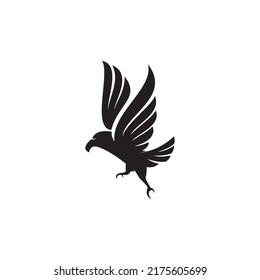 eagle silhouette logo template design