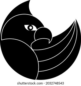 Adler-Silhouette-Logo, Vektorgrafik