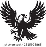 Eagle Silhouette vector art illustration