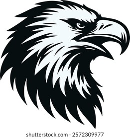 An Eagle Silhouette vector art of Illustration