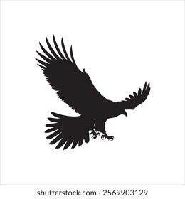 Eagle Silhouette Vector Design  and  eagle silhouette, flying eagle, eagle vector