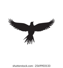 Eagle Silhouette Vector Design Free Download. eagle with wings