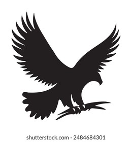 Eagle silhouette vector illustrator art picture.