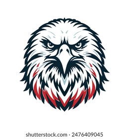 eagle silhouette vector logo design, print design  