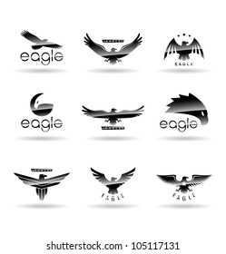 Eagle Silhouettes Set 1.