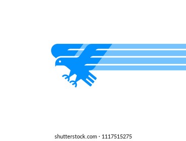 Eagle Simple Logo Design Template 