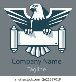 The eagle simple logo template