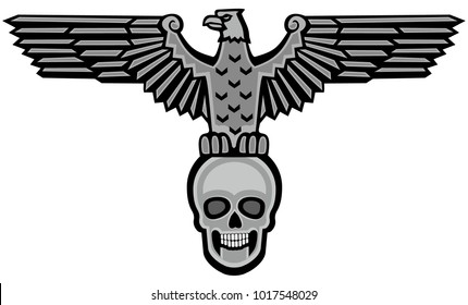 eagle with skull,