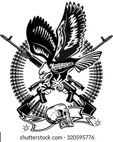 Eagle and skull 