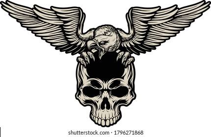 5,577 Skull and eagle Images, Stock Photos & Vectors | Shutterstock